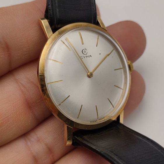 นาฬิกาวินเทจ แบรนด์ CYMA ตัวเรือนทอง 9CT ตัว ขนาด 32มม. ยุคปี 1950 รูปที่ 14