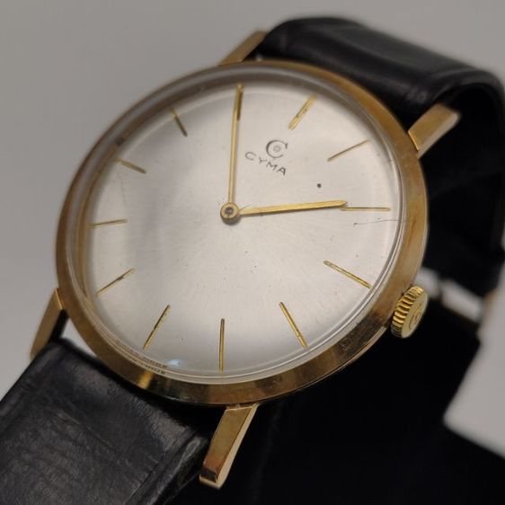 นาฬิกาวินเทจ แบรนด์ CYMA ตัวเรือนทอง 9CT ตัว ขนาด 32มม. ยุคปี 1950 รูปที่ 5