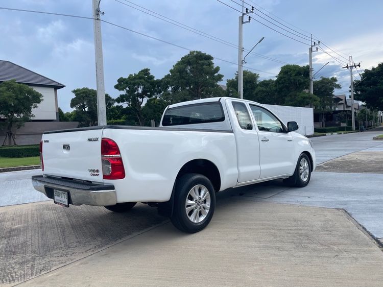 Toyota Hilux Vigo Champ 2013 Smart Cab 2.5 J Pickup ดีเซล ไม่ติดแก๊ส เกียร์ธรรมดา ขาว รูปที่ 4