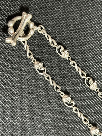 สร้อยเงินเก่า ลายเท่มันๆ ตอกโค้ด 92.5 ขนาดยาว 20 นิ้ว กว้าง 5 มิล ตะขอไอโอ แข็งแรง น้ำหนัก 29.1 กรัม  รูปที่ 3