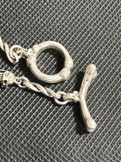 สร้อยเงินเก่า ลายเท่มันๆ ตอกโค้ด 92.5 ขนาดยาว 20 นิ้ว กว้าง 5 มิล ตะขอไอโอ แข็งแรง น้ำหนัก 29.1 กรัม  รูปที่ 8