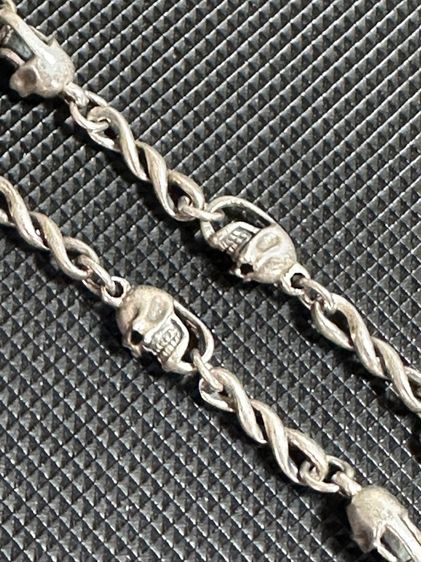 สร้อยเงินเก่า ลายเท่มันๆ ตอกโค้ด 92.5 ขนาดยาว 20 นิ้ว กว้าง 5 มิล ตะขอไอโอ แข็งแรง น้ำหนัก 29.1 กรัม  รูปที่ 7