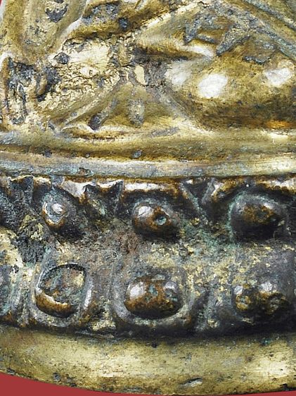 เนื้อทองลูกบวบ ให้เช่า พระบ้าน หายาก สวยระดับติดเบอร์ พระกริ่งทองทิพย์ เจ้าคุณศรี (สนธิ์ )วัดสุทัศน์ ปี 2495 พิมพ์หล่อโบราณไม่แต่ง ผิวเดิมๆ รูปที่ 14