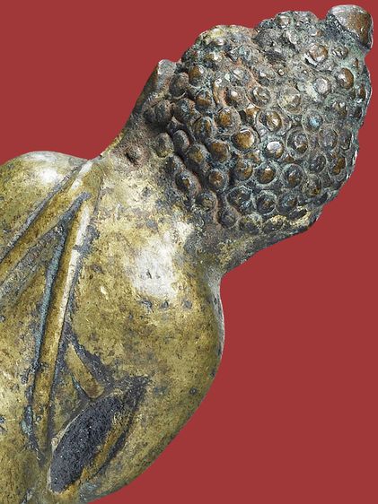 เนื้อทองลูกบวบ ให้เช่า พระบ้าน หายาก สวยระดับติดเบอร์ พระกริ่งทองทิพย์ เจ้าคุณศรี (สนธิ์ )วัดสุทัศน์ ปี 2495 พิมพ์หล่อโบราณไม่แต่ง ผิวเดิมๆ รูปที่ 16