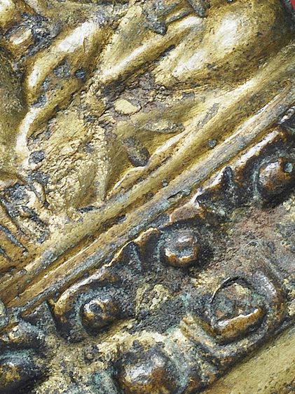 เนื้อทองลูกบวบ ให้เช่า พระบ้าน หายาก สวยระดับติดเบอร์ พระกริ่งทองทิพย์ เจ้าคุณศรี (สนธิ์ )วัดสุทัศน์ ปี 2495 พิมพ์หล่อโบราณไม่แต่ง ผิวเดิมๆ รูปที่ 4