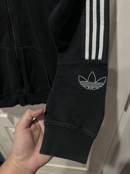 เสื้อสเวิต์เตอร์สีดำ(ฮู้ด) แบรนด์ Addidas รูปที่ 5