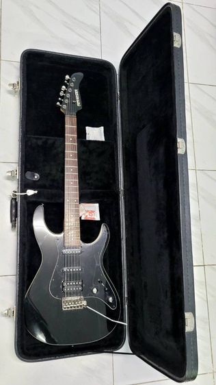 Hardcase TAKABE Vintage Japan ฮาร์ดเคสกีต้าร์ทรง Dreadnought 41"วัสดุหนังสีดำ ภายในบุกำมะหยี่สีน้ำเงิน ตัวล้อค บานพับ หูหิ้ว ใช้งานได้ปกติ รูปที่ 12