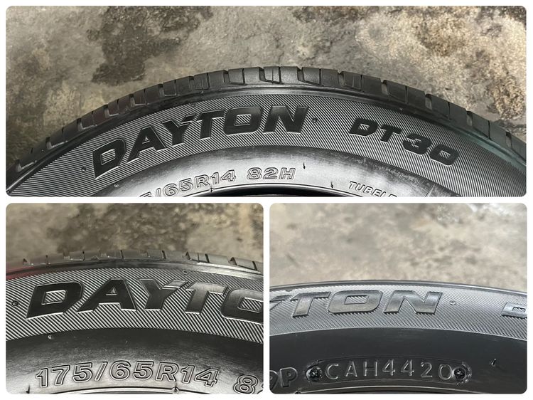 ✨ล้อกระทะพร้อมยาง✨4รู100✨Mitsu ขอบ 14 สภาพดี รูปที่ 6