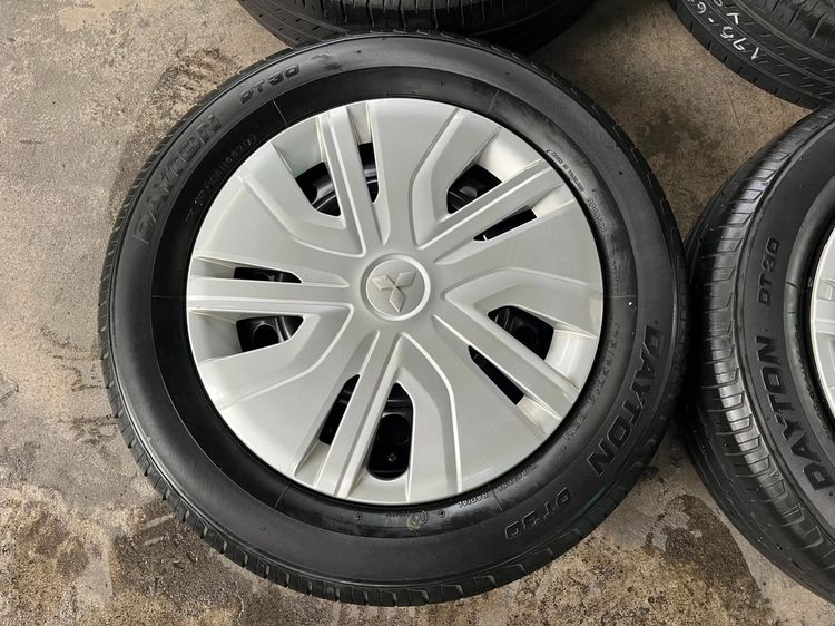 ✨ล้อกระทะพร้อมยาง✨4รู100✨Mitsu ขอบ 14 สภาพดี รูปที่ 4