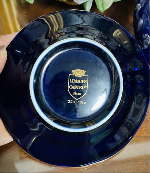 ที่เขี่ยบุหรี่แบรนด์ Limoges ทอง22kและคริสตัลเจียร รูปที่ 6