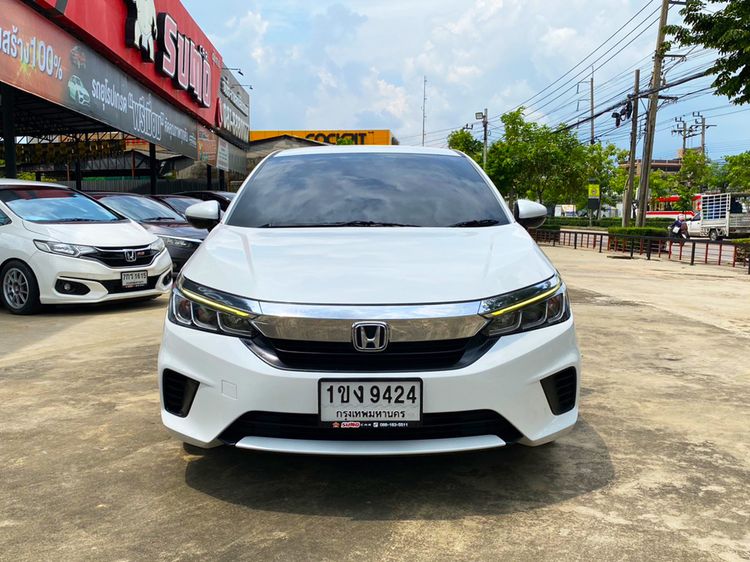 Honda City 2020 1.0 SV Sedan เบนซิน ไม่ติดแก๊ส เกียร์อัตโนมัติ ขาว รูปที่ 2