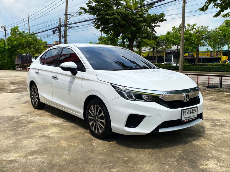Honda City 2020 1.0 SV Sedan เบนซิน ไม่ติดแก๊ส เกียร์อัตโนมัติ ขาว รูปที่ 3