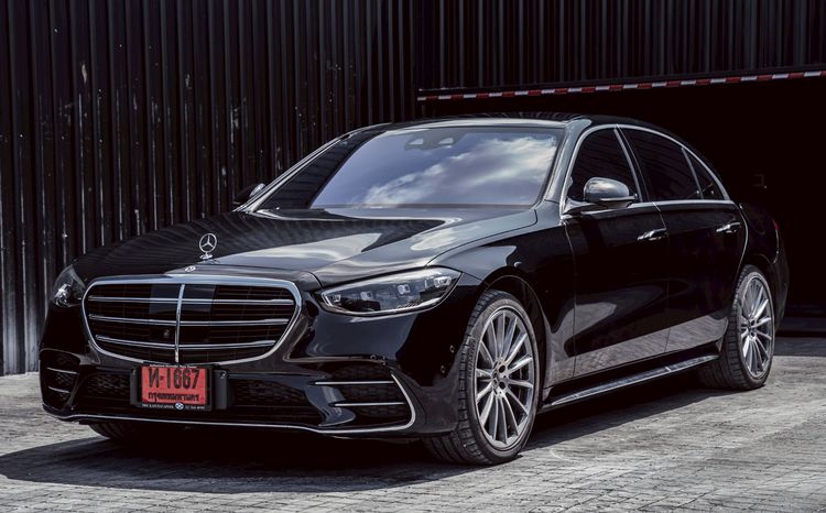 Mercedes-Benz S-Class 2022 S580e Sedan ปลั๊กอินไฮบริด (PHEV) ไม่ติดแก๊ส เกียร์อัตโนมัติ ดำ รูปที่ 3