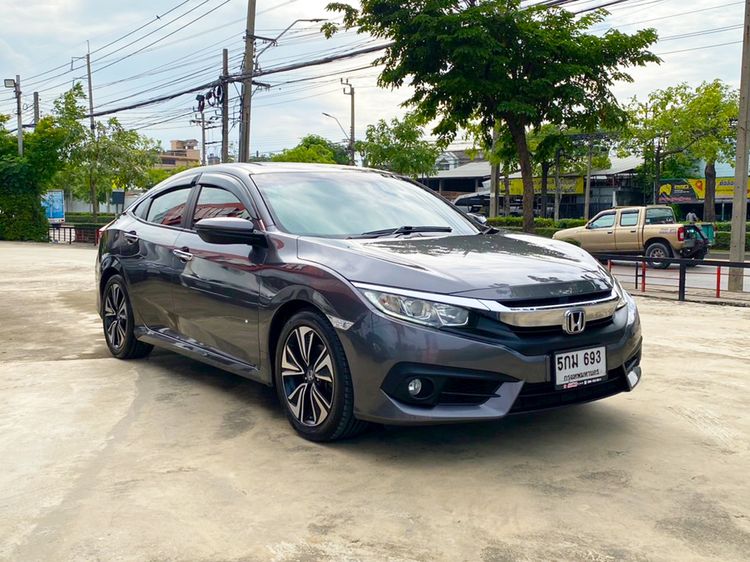 Honda Civic 2016 1.5 Turbo Sedan เบนซิน ไม่ติดแก๊ส เกียร์อัตโนมัติ เทา รูปที่ 3