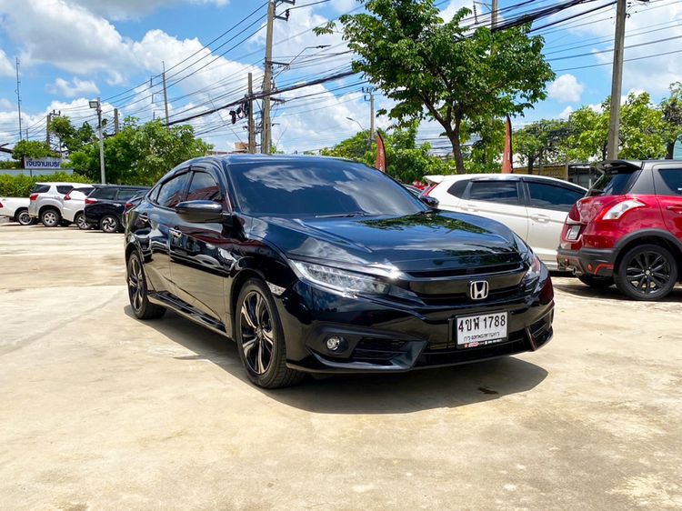 Honda Civic 2016 1.5 Turbo RS Sedan เบนซิน ไม่ติดแก๊ส เกียร์อัตโนมัติ ดำ รูปที่ 3