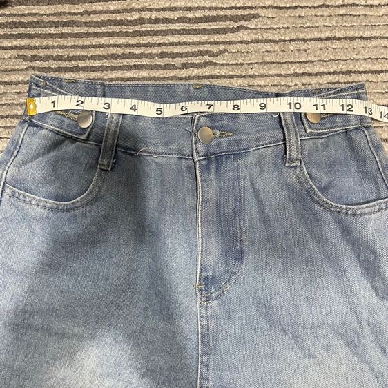 กางเกงยีนส์มือสอง มือ2 ทรงขากระบอก ใส่ได้ทั้งผู้หญิงผู้ชาย รูปที่ 6