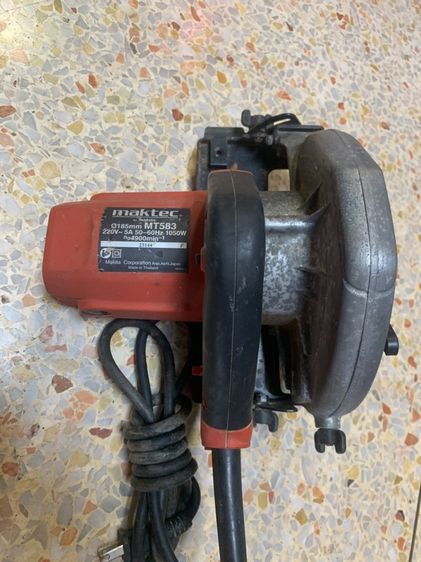 เลื่อยไฟฟ้า 7 นิ้วยี่ห้อ maktec MT583  185mm สภาพดีพร้อมใช้งานแท้ รูปที่ 3