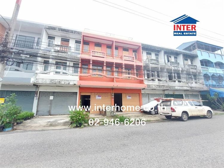 อาคารพาณิชย์ 3 ชั้น 18 ตร.ว. หมู่บ้านอัจฉรา ใกล้โรงเรียนวัดประตูน้ำท่าไข่ ถนนมหาจักรพรรดิ์ ถนนนรกิจ เมืองฉะเชิงเทรา ฉะเชิงเทรา