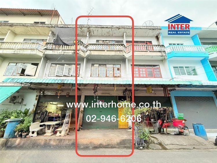 อาคารพาณิชย์ 3 ชั้น 17.4 ตร.ว. อาคารพาณิชย์ ซอยเลียบคลองภาษีเจริญฝั่งเหนือ1-1 ซอยจุรีรัตน์  ถนนเพชรเกษม (ซอยเพชรเกษม69) 