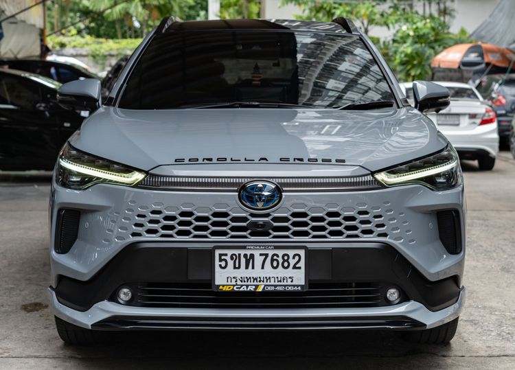 Toyota Corolla Cross 2024 1.8 HEV Premium Luxury Utility-car ไฮบริด ไม่ติดแก๊ส เกียร์อัตโนมัติ เทา