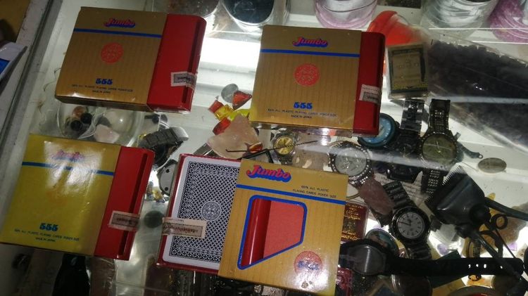 ชุดไพ่ JUMBO555มีสแตมถูกต้องยังไม่เคยแกะ มี4สำรับ ๆ300ทัก0813195660 รูปที่ 2