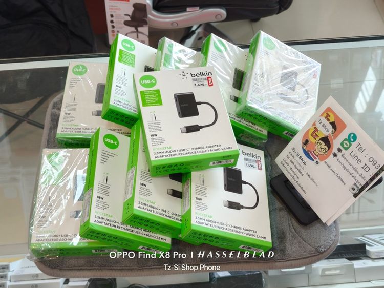 Belkin RockStar 3.5 mm Audio เเละ USB-C Charge Adapter ของเเท้ใหม่ รูปที่ 2