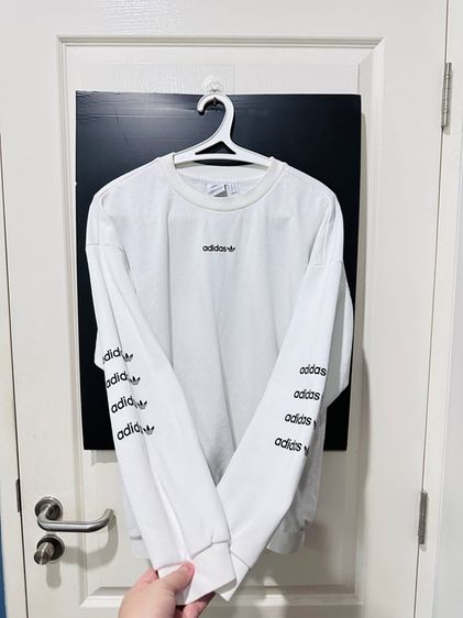 เสื้อสเวิต์เตอร์สีขาว แบรนด์ Addidas รูปที่ 7