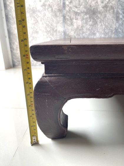 ตั่ง ขาคู้ ไม้สักโบราณ เก่าสะสมA5 รูปที่ 16