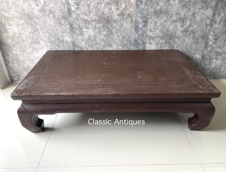 ตั่ง ขาคู้ ไม้สักโบราณ เก่าสะสมA5 รูปที่ 12