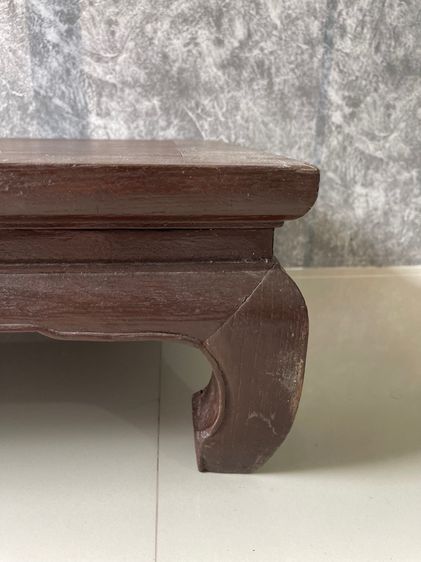 ตั่ง ขาคู้ ไม้สักโบราณ เก่าสะสมA5 รูปที่ 13