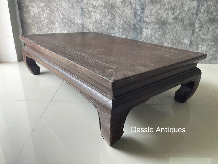 ตั่ง ขาคู้ ไม้สักโบราณ เก่าสะสมA5 รูปที่ 8