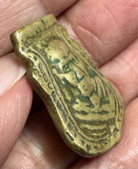 🙏เหรียญหล่อเกจิหลังยันต์🙏เหรียญหล่อจอบเล็ก เก่า ใช้บูชาสึก องค์ละ 1000 รูปที่ 3