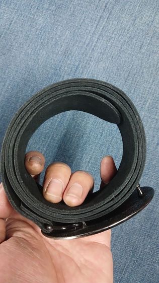 เข็มขัดหนังแท้ งานแฟชั่น เอว 34 ถึง 37 กว้าง 1.5 ยาวรวมหัว 42 หนังสวย มีรอยตามใช้ รูปที่ 4