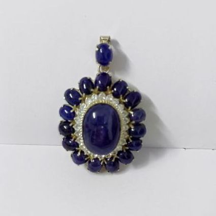 จี้ไพลินแท้ เจียหลังเบี้ย