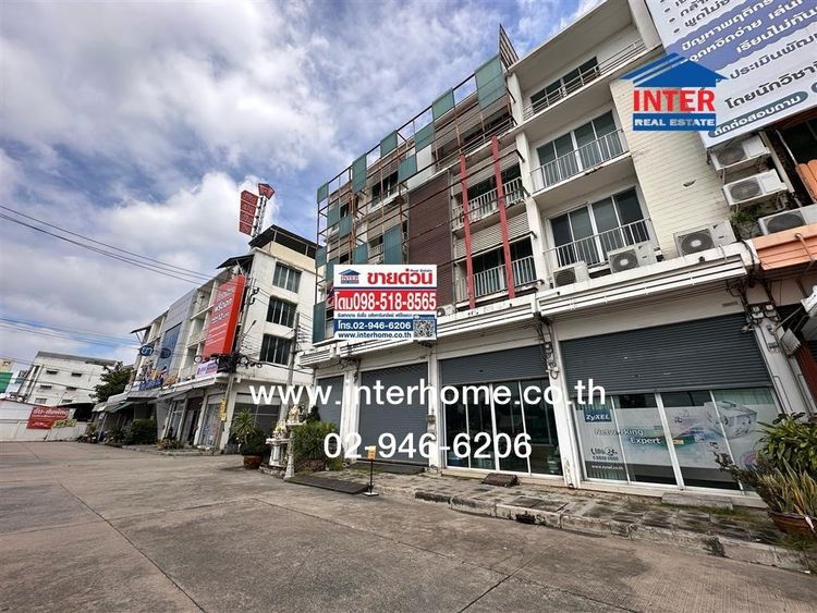 อาคารพาณิชย์ 4.5 ชั้น 45.6 ตร.ว หมู่บ้านแกรนดิตี้ บางบัวทอง ถนนชัยพฤกษ์ ถนนกาญจนาภิเษก บางบัวทอง นนทบุรี