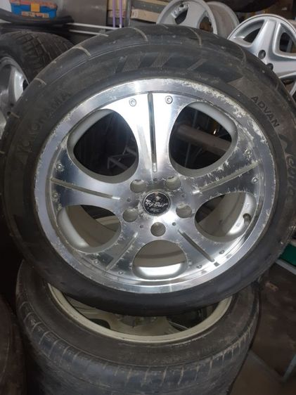 ขายถูกล้อแม็กมือสองนำเข้าญี่ปุ่น5รูขอบ19สภาพเดิมชุดละ6000บาท4วง รูปที่ 6