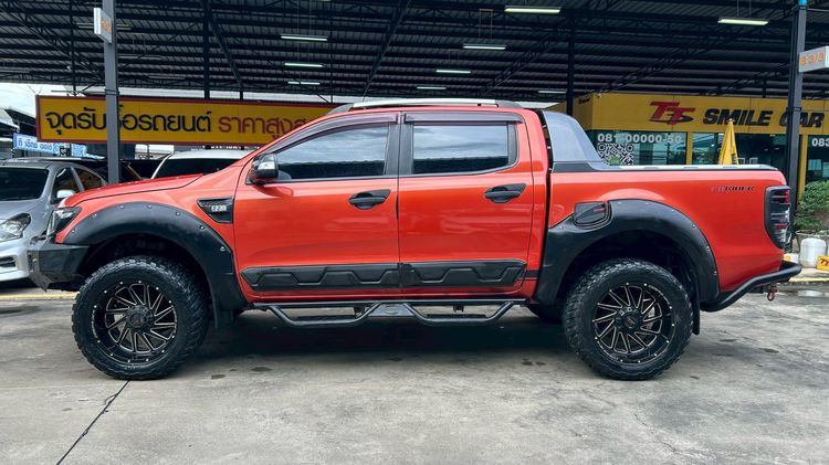 Ford Ranger 2015 2.2 Hi-Rider Wildtrak TDCi Pickup ดีเซล เกียร์อัตโนมัติ ส้ม รูปที่ 4