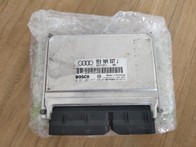 กล่องเครื่องยนต์ Audi A4 B6 เครื่อง 2.0 ALT 8E0 909 557 J กล่องเก่านอกรถวิ่งน้อย