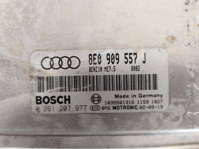 กล่องเครื่องยนต์ Audi A4 B6 เครื่อง 2.0 ALT 8E0 909 557 J กล่องเก่านอกรถวิ่งน้อย รูปที่ 3
