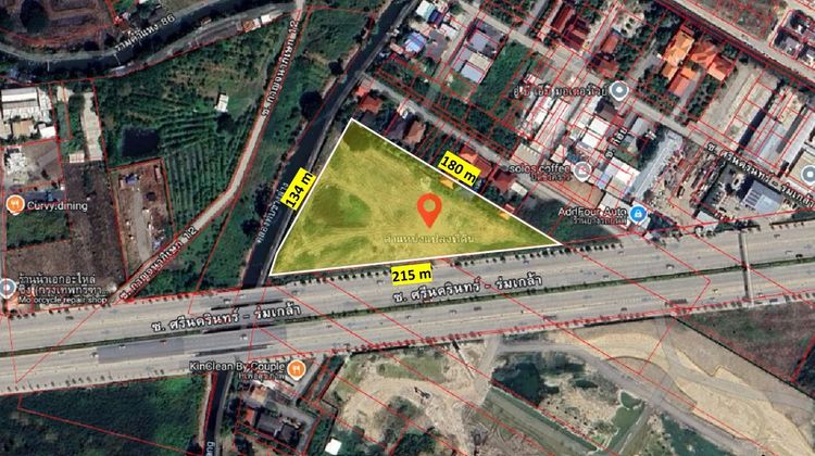 📣ขายที่ดินเปล่า 7 ไร่ ติดถนนกรุงเทพกรีฑาตัดใหม่ เจ้าของขายเอง📣