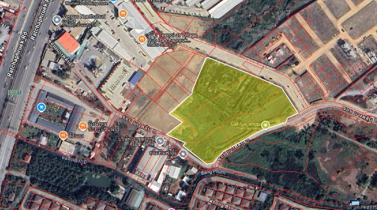 📣ขายที่ดินเปล่า 12 ไร่ หลังห้างโรบินสัน ราชพฤกษ์ เจ้าของขายเอง📣