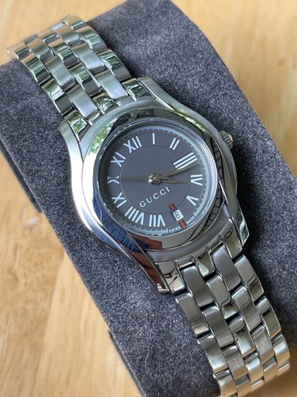 GUCCI 5500L 27 mm Gray Dial Swiss Quartz Steel Women’s Watch รูปที่ 17