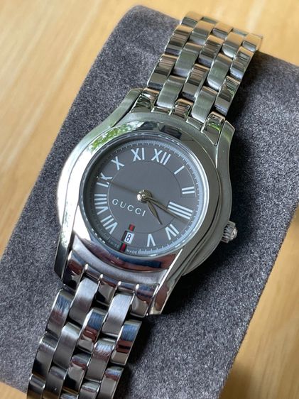 GUCCI 5500L 27 mm Gray Dial Swiss Quartz Steel Women’s Watch รูปที่ 16