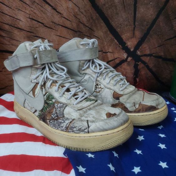 หลากสี ผ้าใบ รองเท้าผ้าใบ UK 10 | EU 44 2/3 | US 10.5 Nike Rare🚦Air force 1 Realtree สภาพสวย