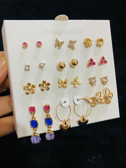 ต่างหู 12 คู่ 12 แบบ จากแบรนด์ดัง Aeropostale ของแท้ 💯  รูปที่ 5
