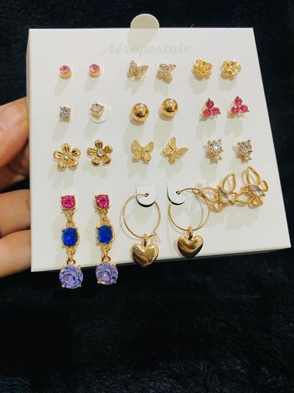 ต่างหู 12 คู่ 12 แบบ จากแบรนด์ดัง Aeropostale ของแท้ 💯  รูปที่ 4