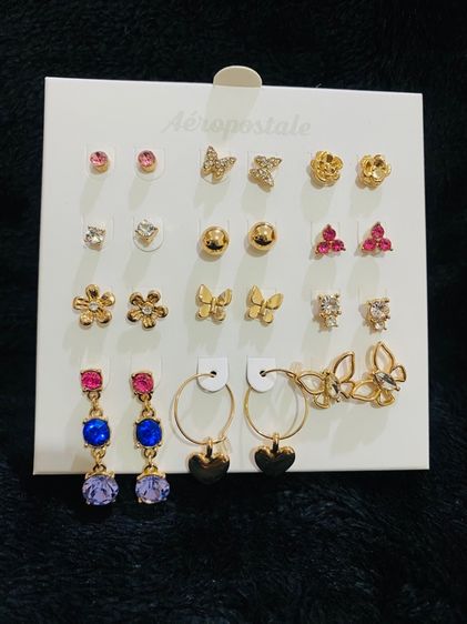 ต่างหู 12 คู่ 12 แบบ จากแบรนด์ดัง Aeropostale ของแท้ 💯  รูปที่ 3