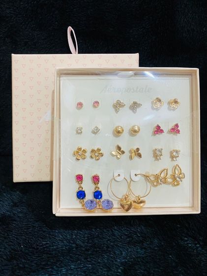 ต่างหู 12 คู่ 12 แบบ จากแบรนด์ดัง Aeropostale ของแท้ 💯  รูปที่ 2