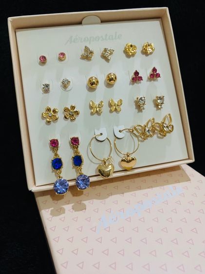 ต่างหู 12 คู่ 12 แบบ จากแบรนด์ดัง Aeropostale ของแท้ 💯  รูปที่ 9