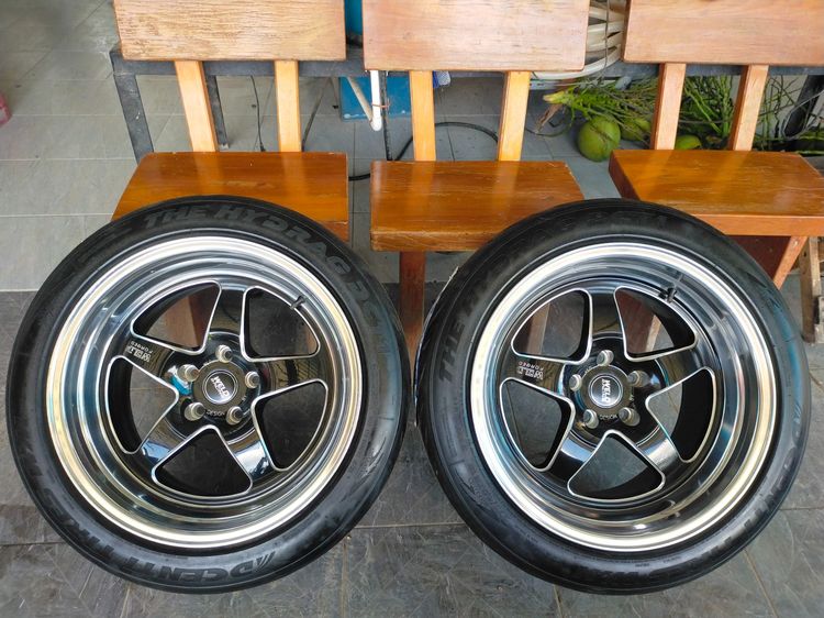 แม็กขอบ18 พร้อมยางใหม่ดีเซนติ 275 40 18 ปี22 ใส่กระบะซิ่ง revo vigo 2ล้อ4800 รูปที่ 3